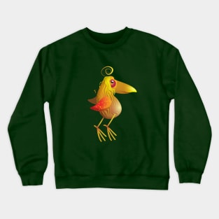 Cute Yellow Bird Crewneck Sweatshirt